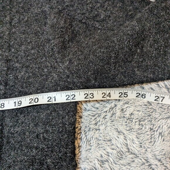 LESUGIATELIER Knit Cable Sweater Gray Chunky Rib Medium - Picture 7 of 11